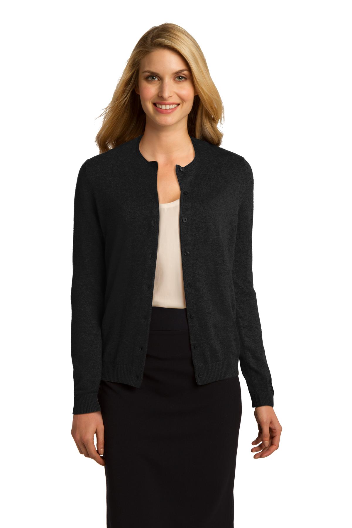 Port Authority Women's Cardigan Sweater. LSW287 Womens Apparel Sweatshirts & Fleece