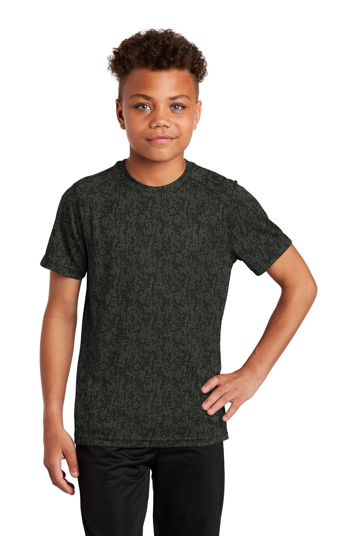 Sport-Tek Youth Digi Camo Tee YST460 Youth Apparel Shirts & Tops