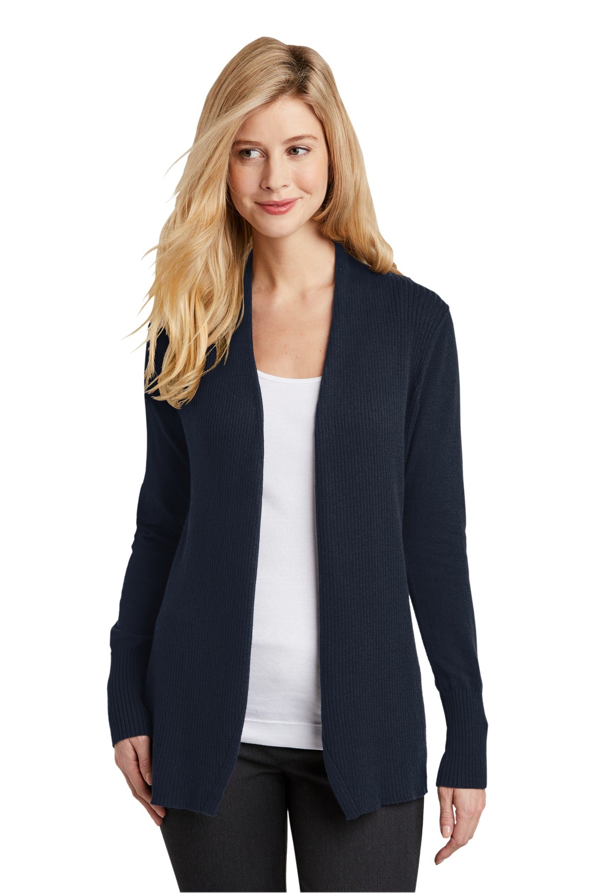 Port Authority Women's Open Front Cardigan Sweater. LSW289 Womens Apparel Sweatshirts & Fleece
