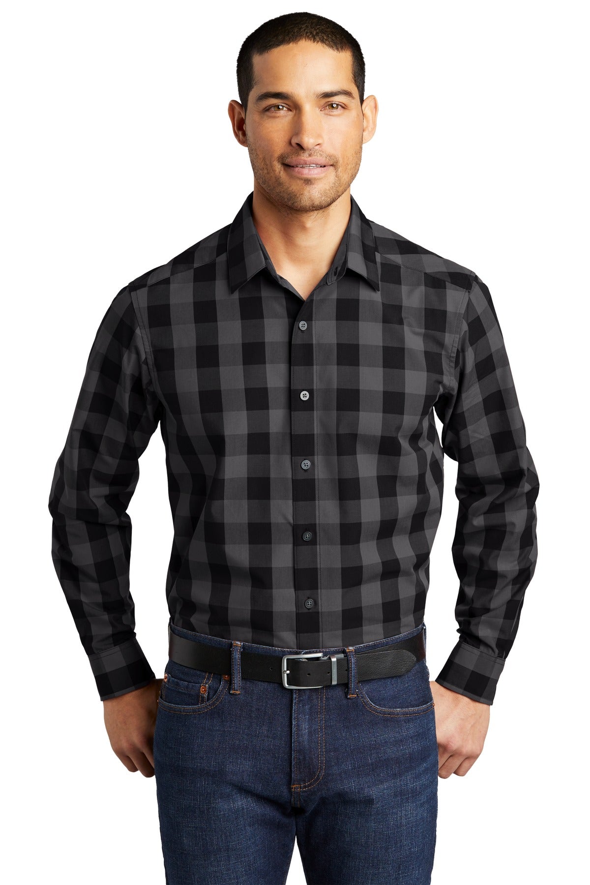 Port Authority Men's Everyday Plaid Shirt. W670 Mens Apparel Shirts & Tops