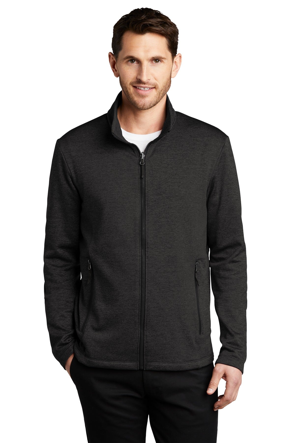 Port Authority Men's Collective Striated Fleece Jacket. F905 Mens Apparel Jackets & Vests