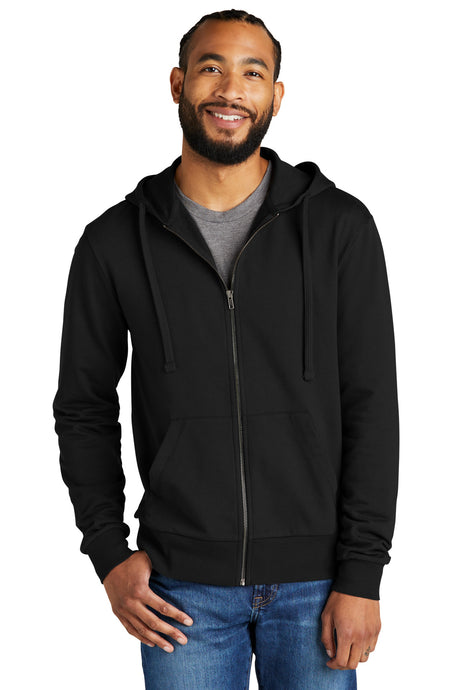 Allmade Men's Organic French Terry Full-Zip Hoodie AL4002 Mens Apparel Sweatshirts & Fleece