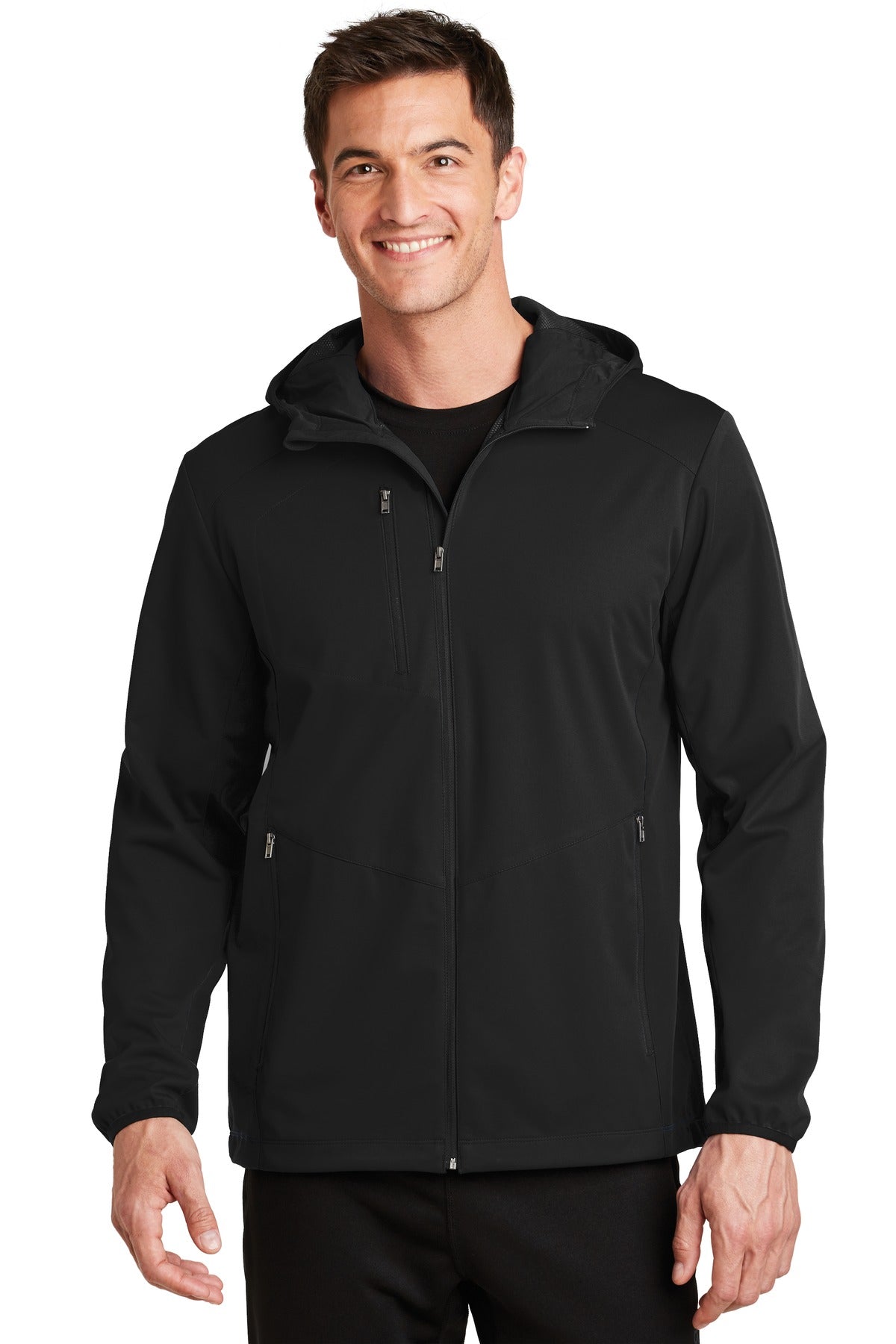 Port Authority Men's Active Hooded Soft Shell Jacket. J719 Mens Apparel Jackets & Vests