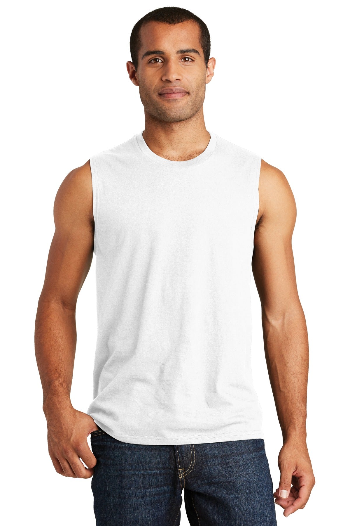 District Men's V.I.T. Muscle Tank. DT6300 Mens Apparel Shirts & Tops