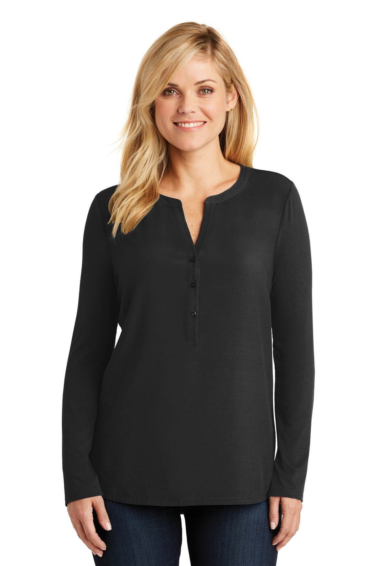 Port Authority Women's Concept Henley Tunic. LK5432 Womens Apparel Shirts & Tops