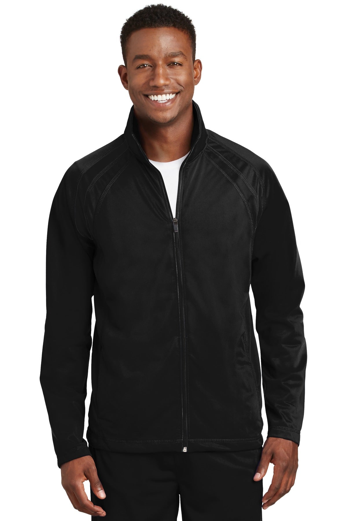 Sport-Tek Men's Tricot Track Jacket Mens Apparel Jackets & Vests