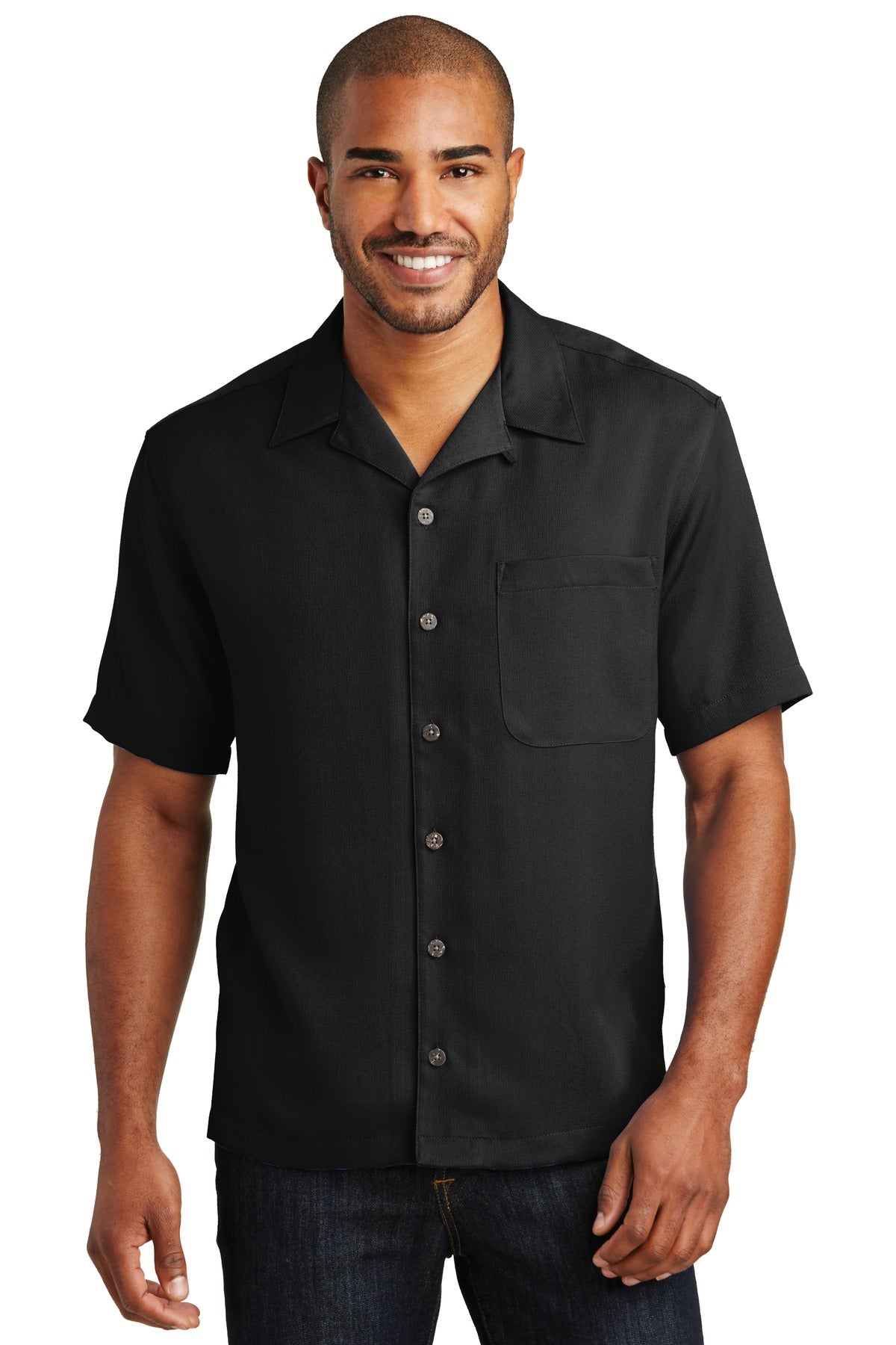 Port Authority Men's Easy Care Camp Shirt. S535 Mens Apparel Shirts & Tops