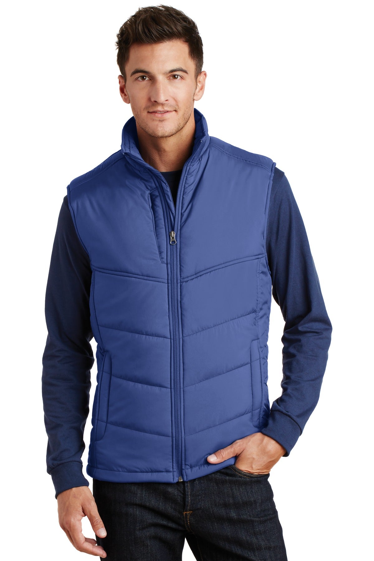 Port Authority Men's Puffy Vest. J709 Mens Apparel Jackets & Vests