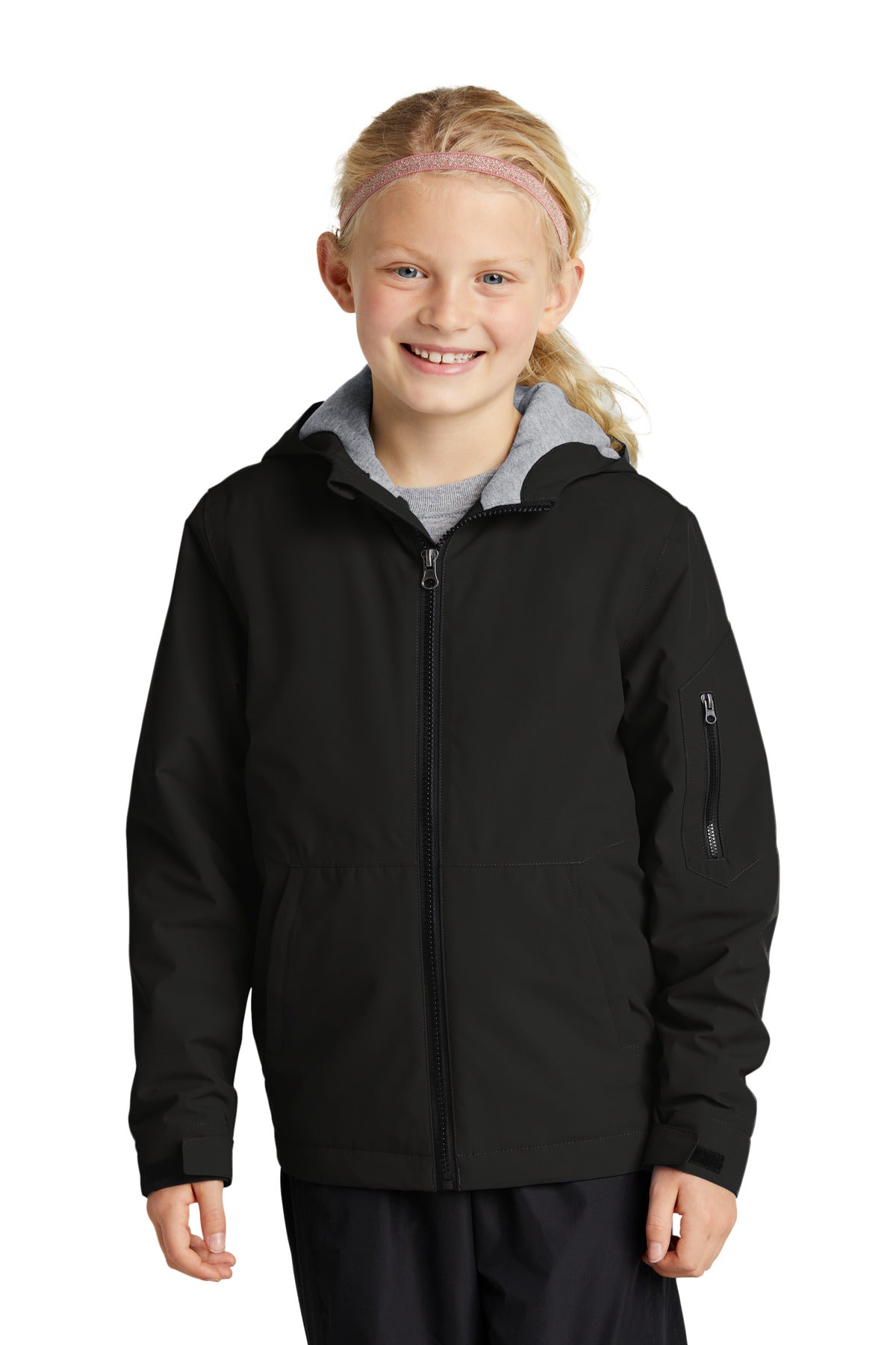 Sport-Tek Youth Waterproof Insulated Jacket YST56 Youth Apparel Jackets & Vests