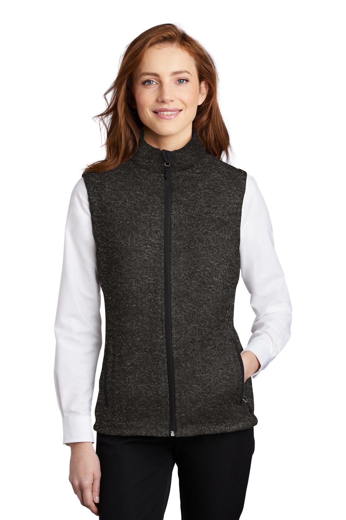 Port Authority Women's Sweater Fleece Vest L236 Womens Apparel Jackets & Vests