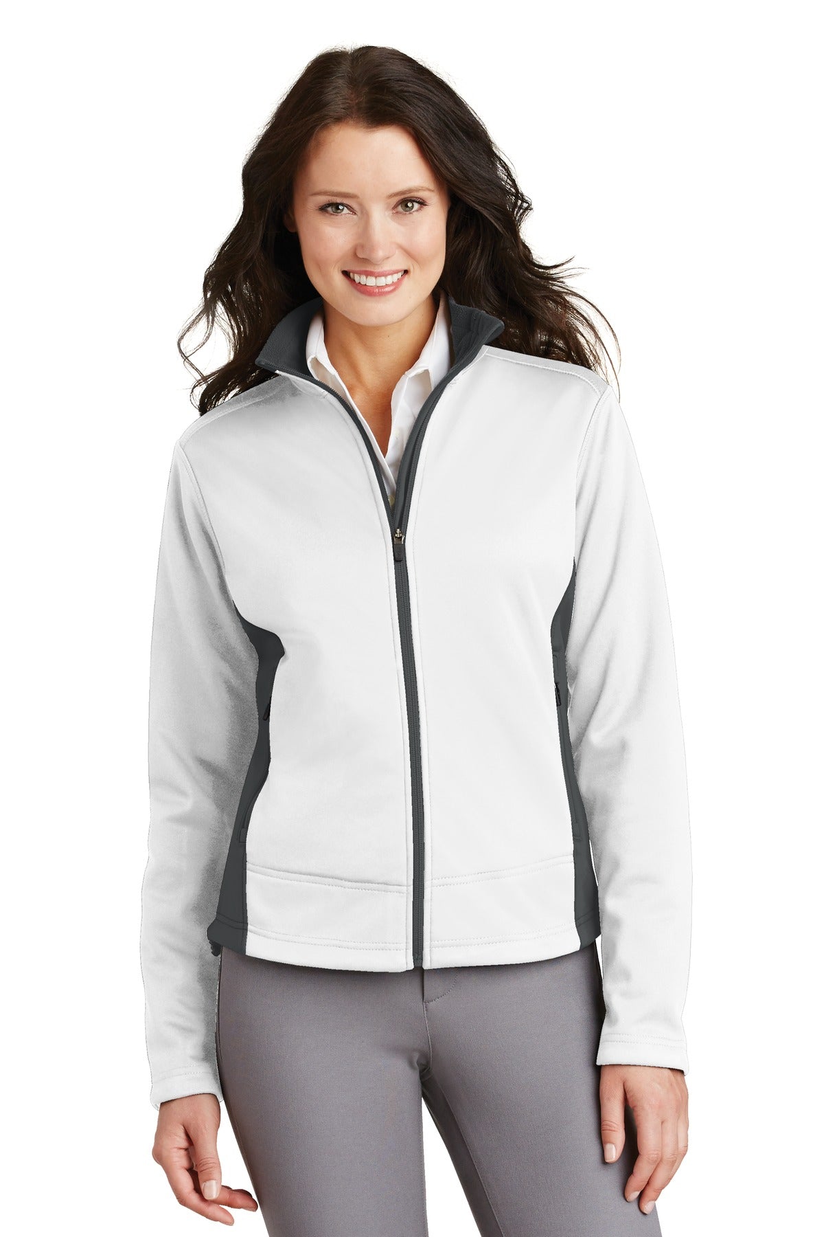 Port Authority Ladies Two-Tone Soft Shell Jacket. L794 Womens Apparel Jackets & Vests