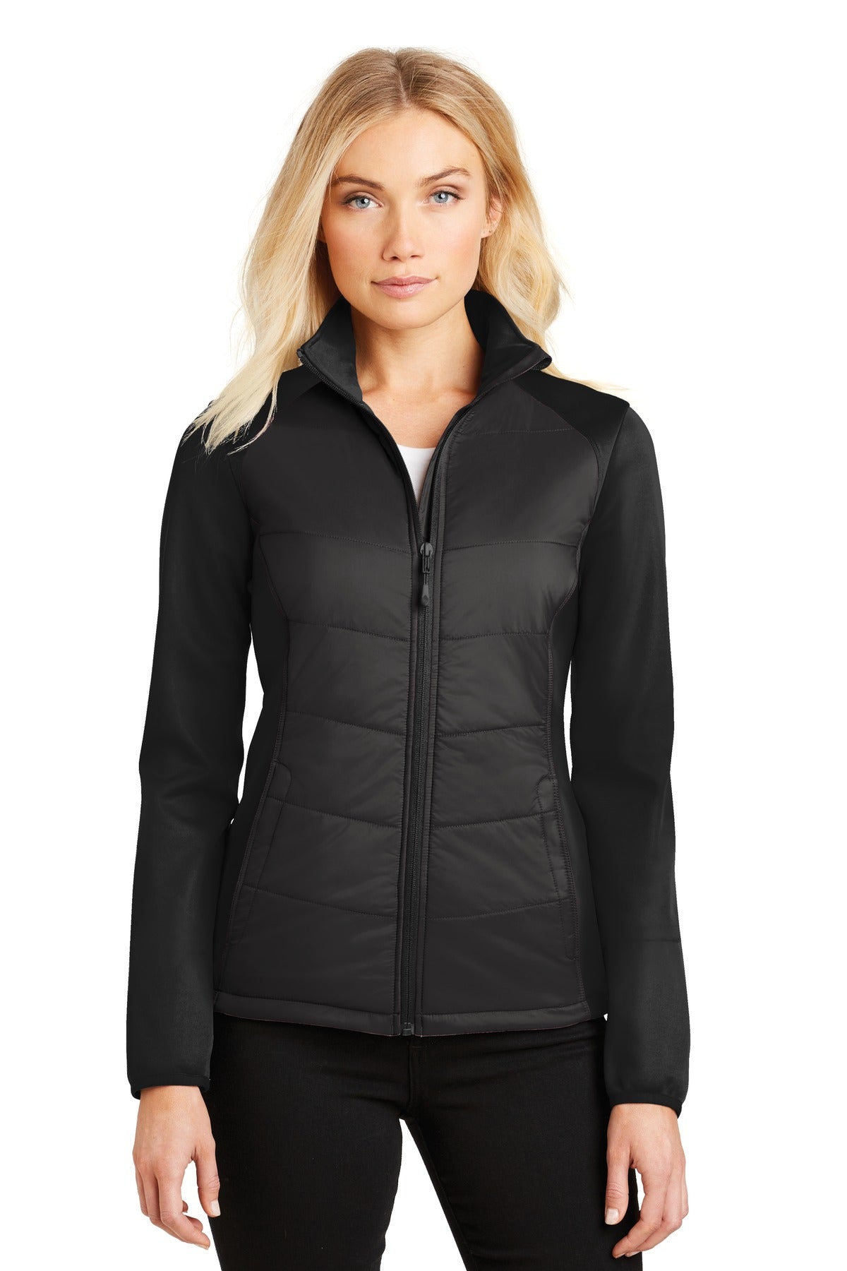 Port Authority Women's Hybrid Soft Shell Jacket. L787 Womens Apparel Jackets & Vests