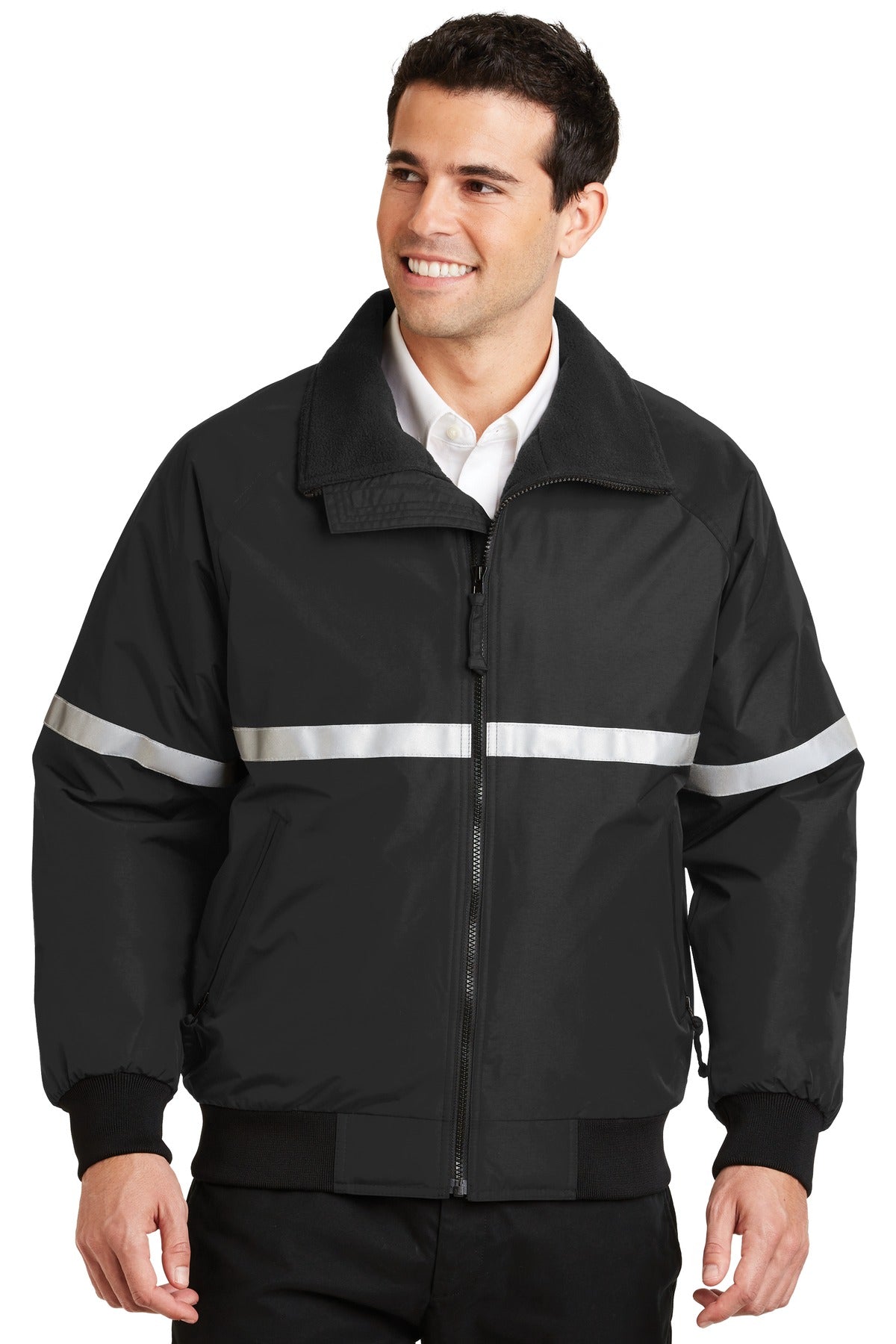 Port Authority Men's Challenger Jacket with Reflective Taping. J754R Mens Apparel Jackets & Vests