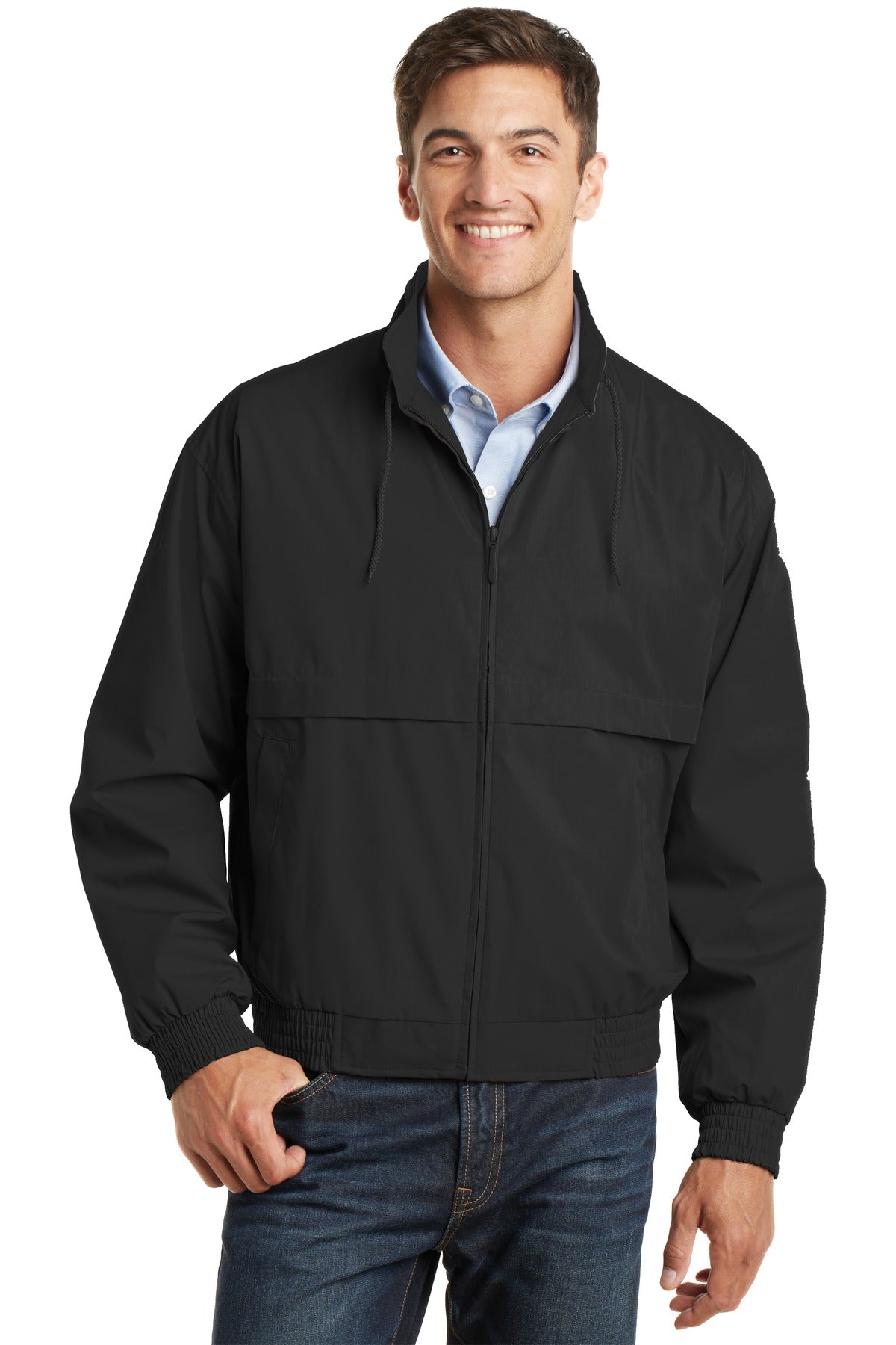 Port Authority Classic Poplin Jacket. J753 Mens Apparel Jackets & Vests