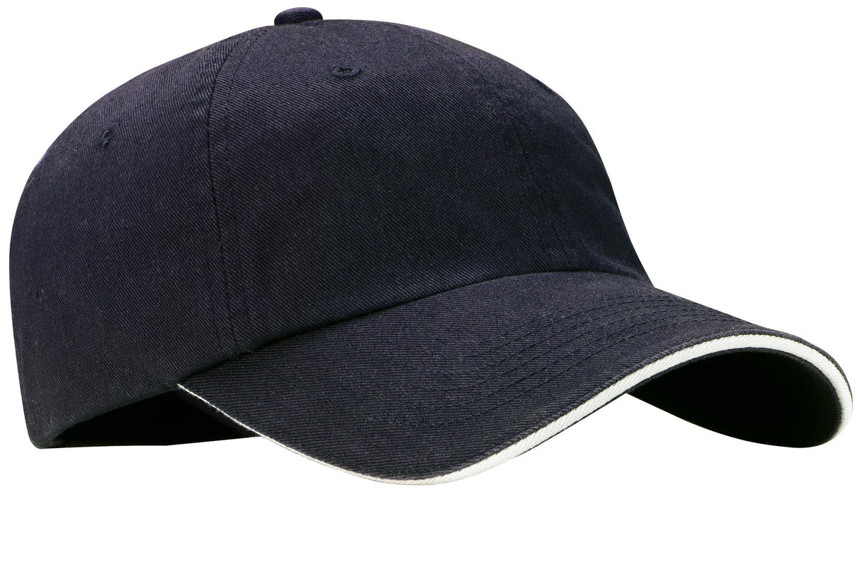 Port Authority Sandwich Bill Cap with Striped Closure Unisex Accessories Hats & Caps