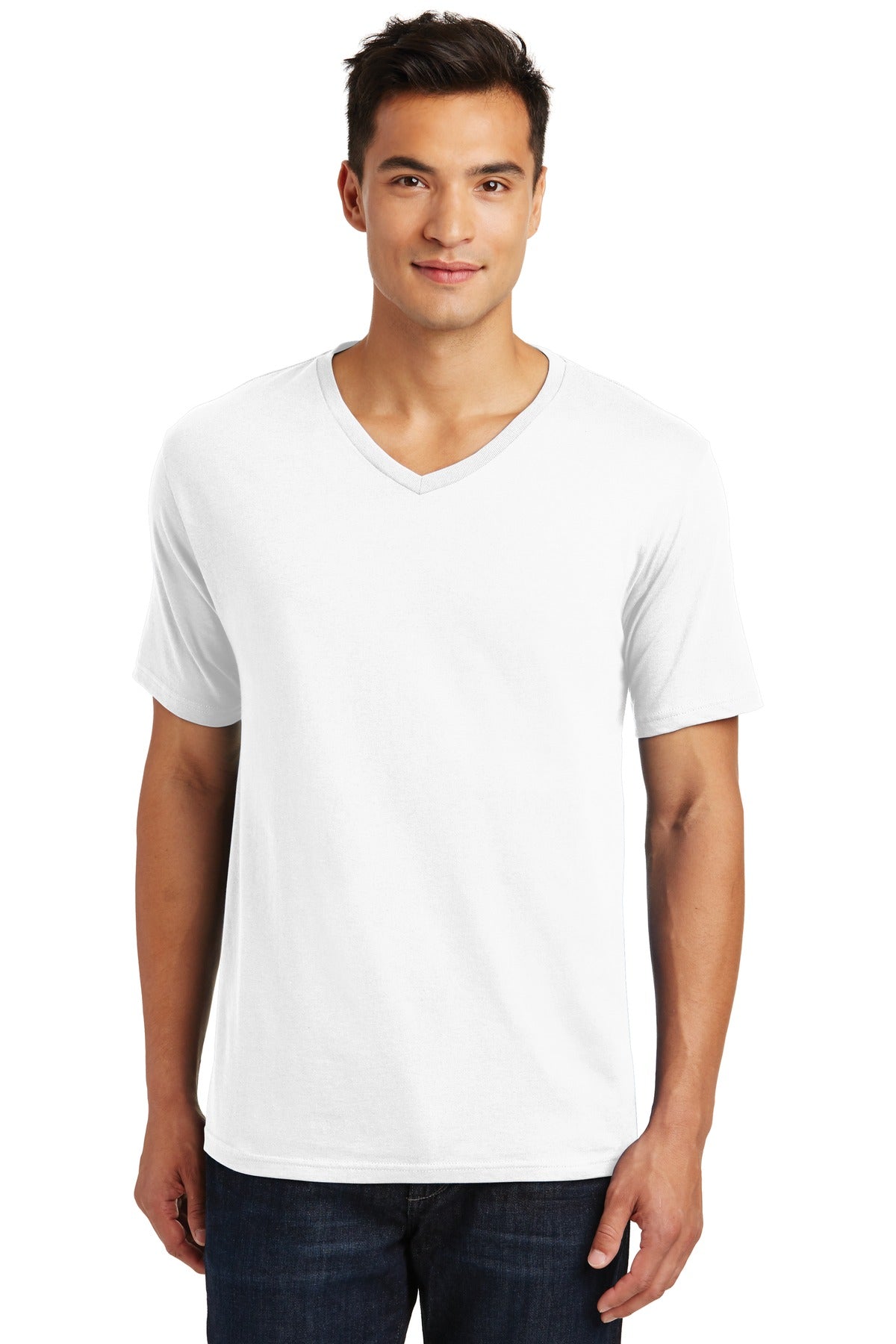 District Made Men's Perfect Weight V-Neck Tee. DT1170 Mens Apparel Shirts & Tops