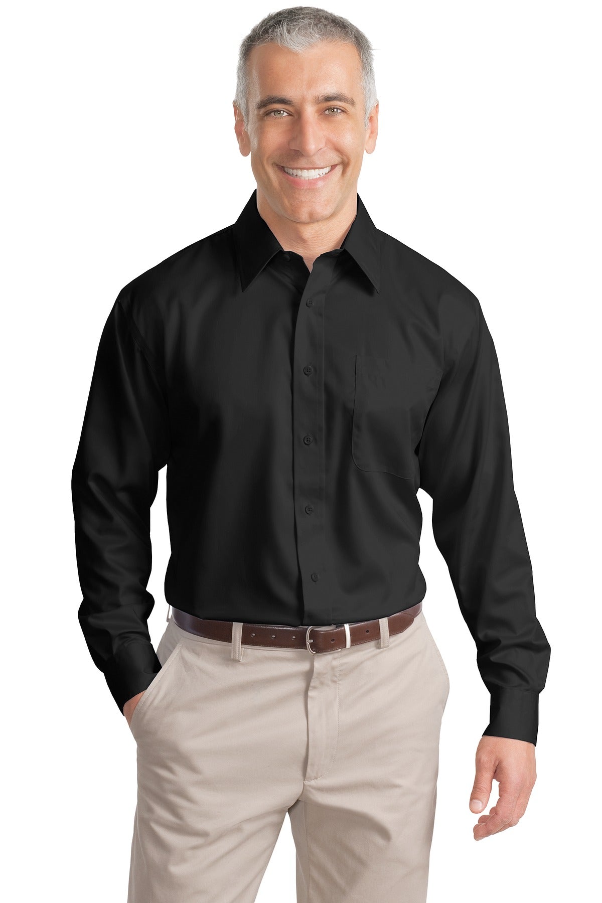 Port Authority Men's Tall Non-Iron Twill Shirt. TLS638 Mens Apparel Shirts & Tops