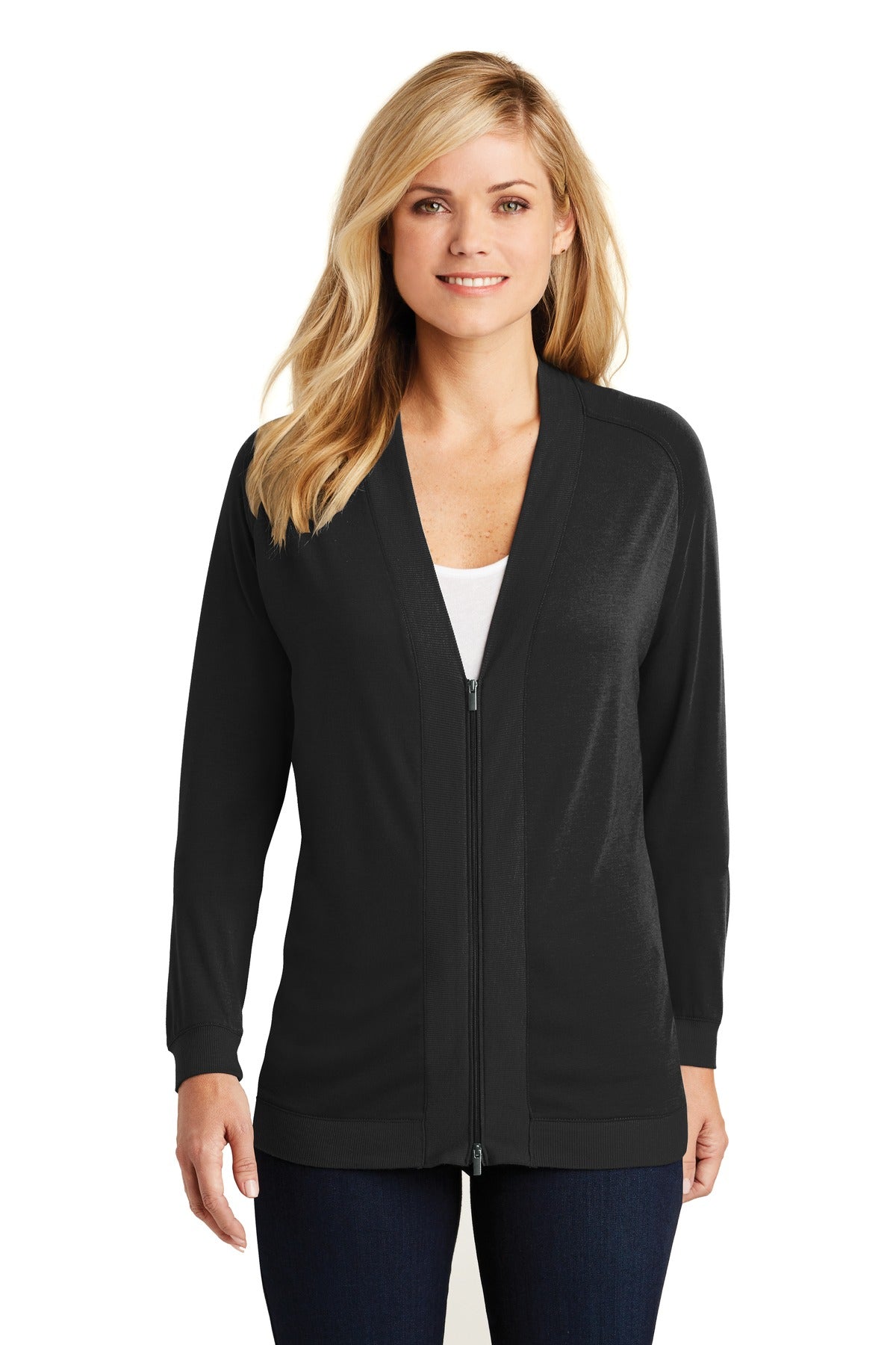 Port Authority Women's Concept Bomber Cardigan. LK5431 Womens Apparel Sweatshirts & Fleece