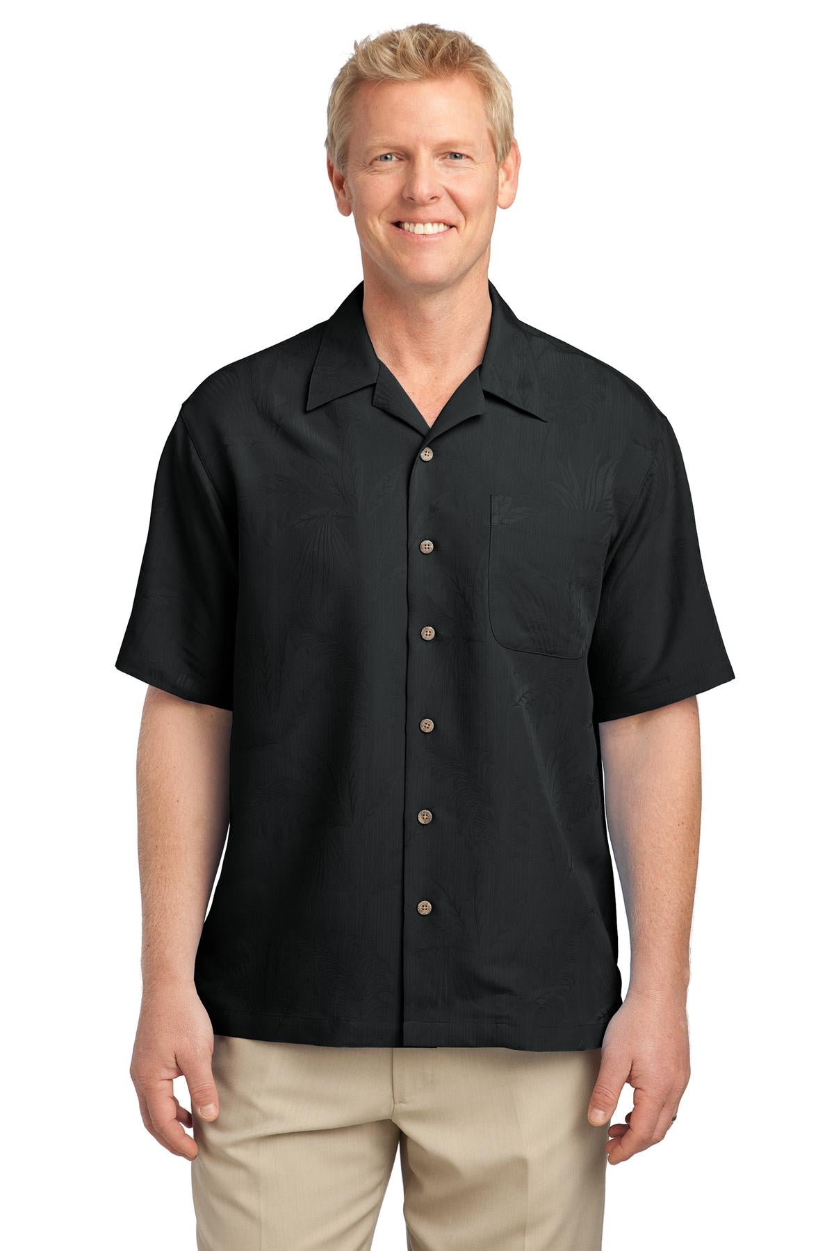 Port Authority Men's Patterned Easy Care Camp Shirt. S536 Mens Apparel Shirts & Tops