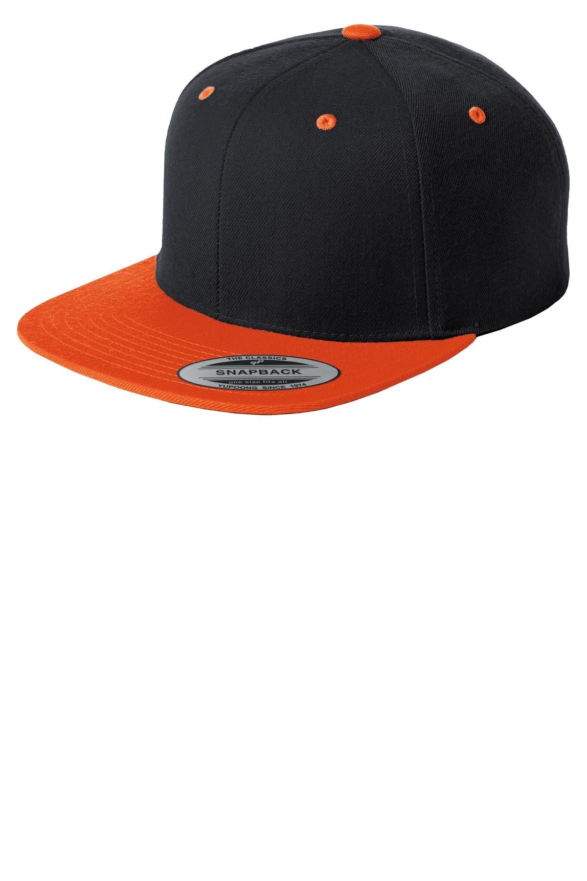 Sport-Tek Yupoong Flat Bill Snapback Cap Unisex Accessories Hats & Caps
