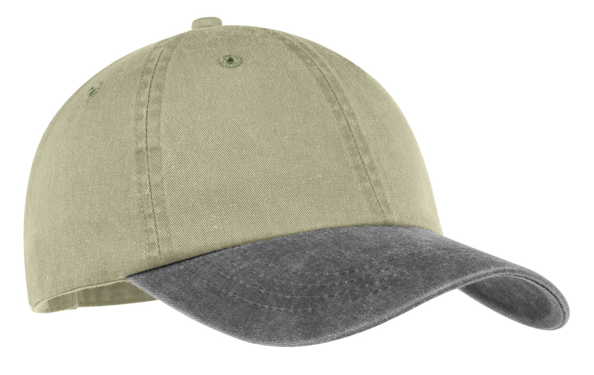 Port & Company - Adult Two-Tone Pigment-Dyed Cap Unisex Accessories Hats & Caps