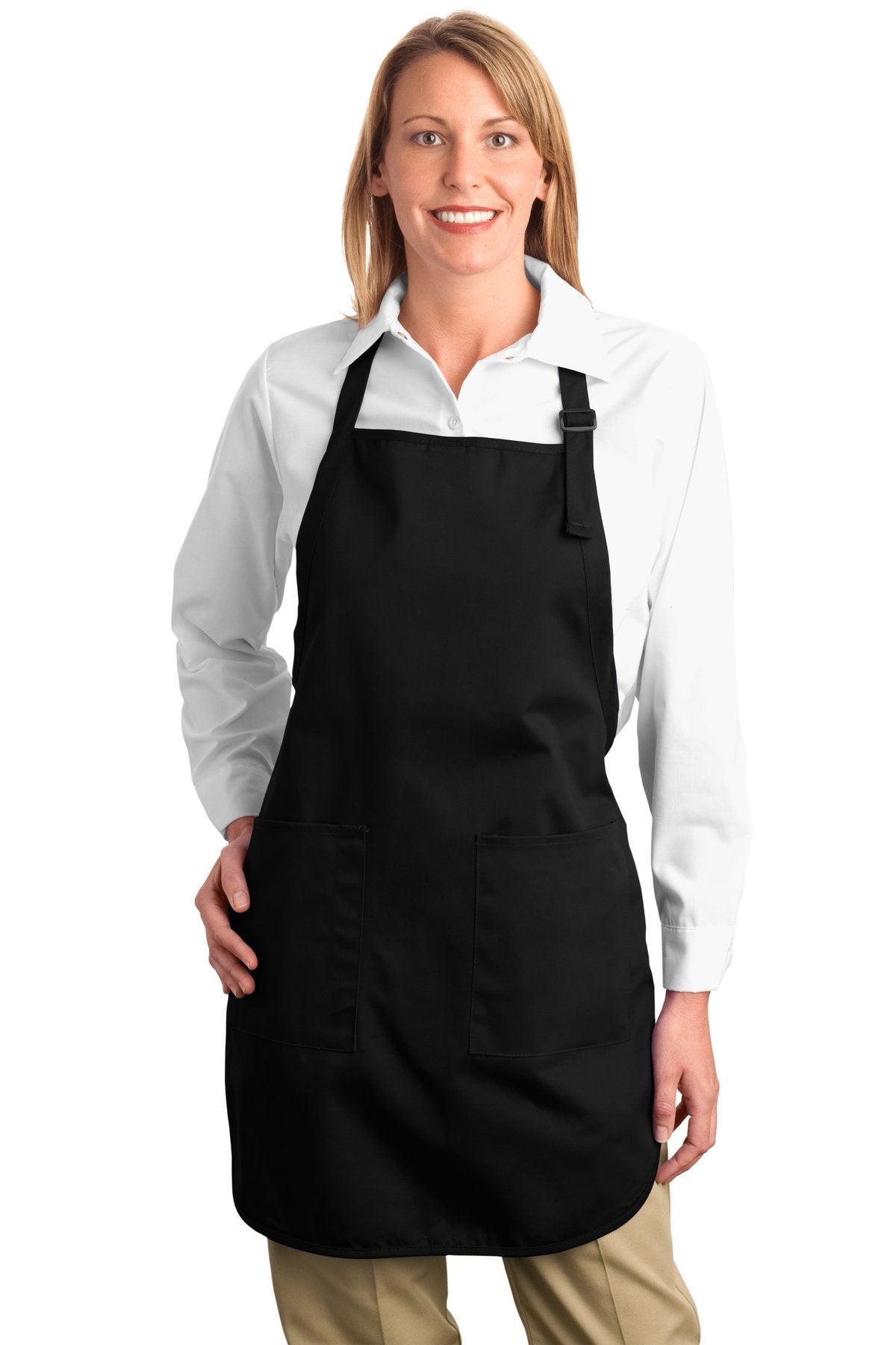 Port Authority Full-Length Apron with Pockets. A500 Unisex Accessories Aprons