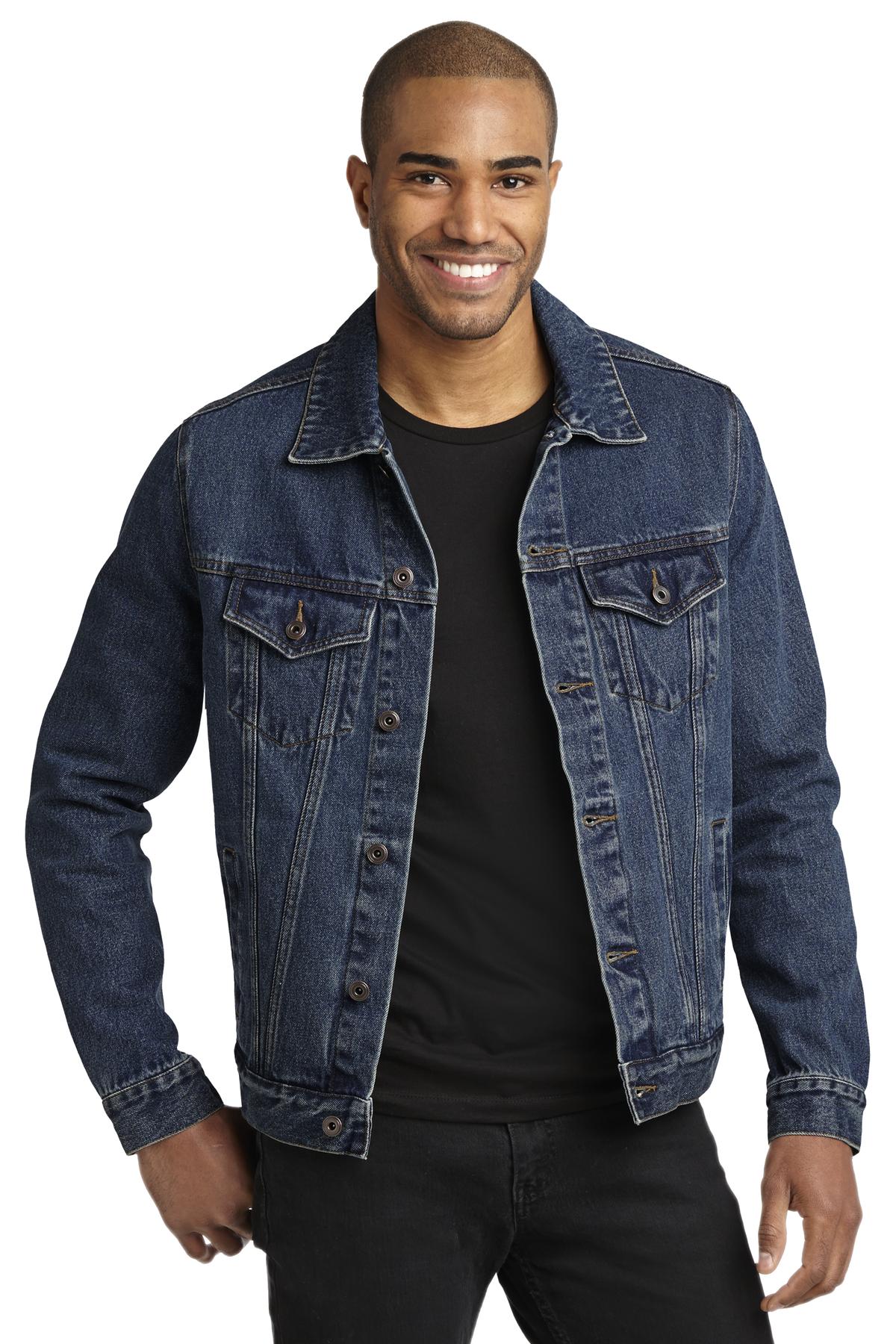Port Authority Men's Denim Jacket. J7620 Mens Apparel Jackets & Vests