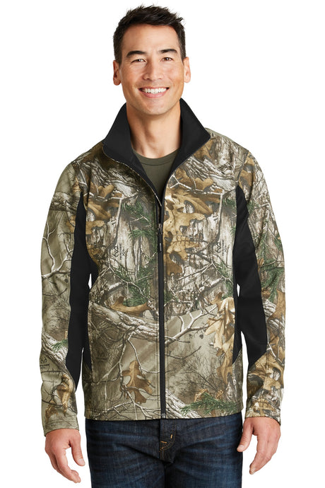 Port Authority Men's Camouflage Colorblock Soft Shell. J318C Mens Apparel Jackets & Vests