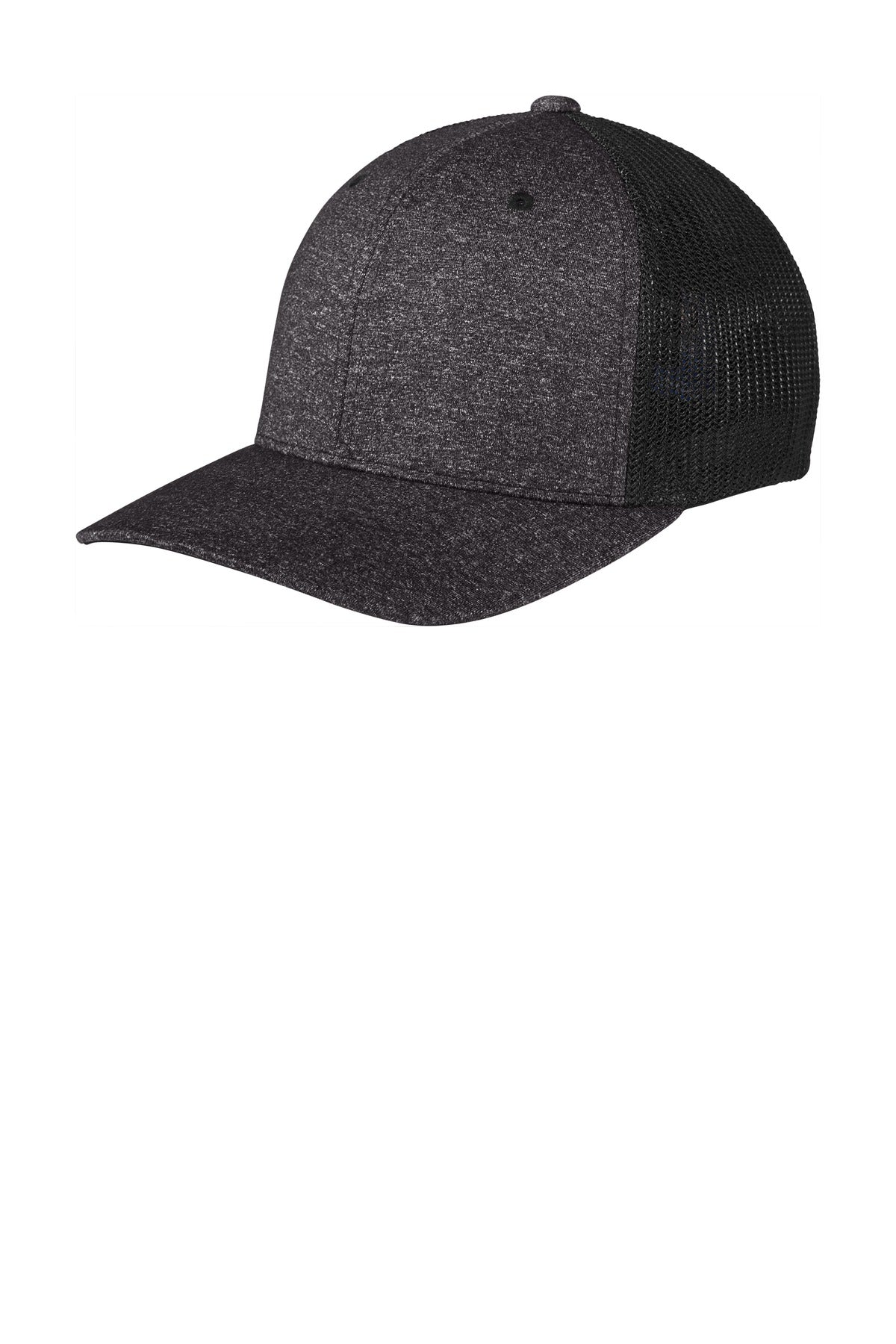 Port Authority Flexfit Melange Mesh Back Trucker Cap Unisex Accessories Hats & Caps