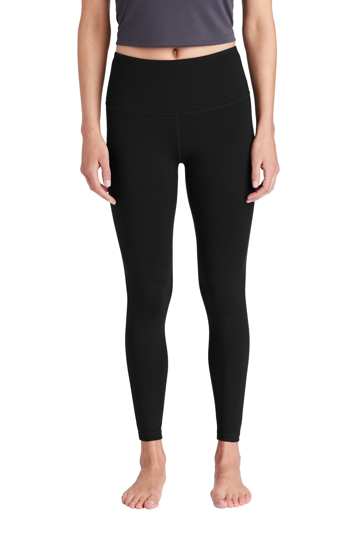 Sport-Tek Women's High Rise 7/8 Leggings. LPST891 Womens Apparel Pants & Sweatpants