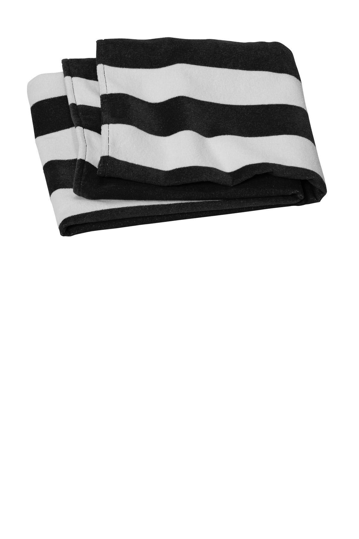 Port Authority Value Cabana Stripe Beach Towel PT45 Unisex Accessories Robes & Towels