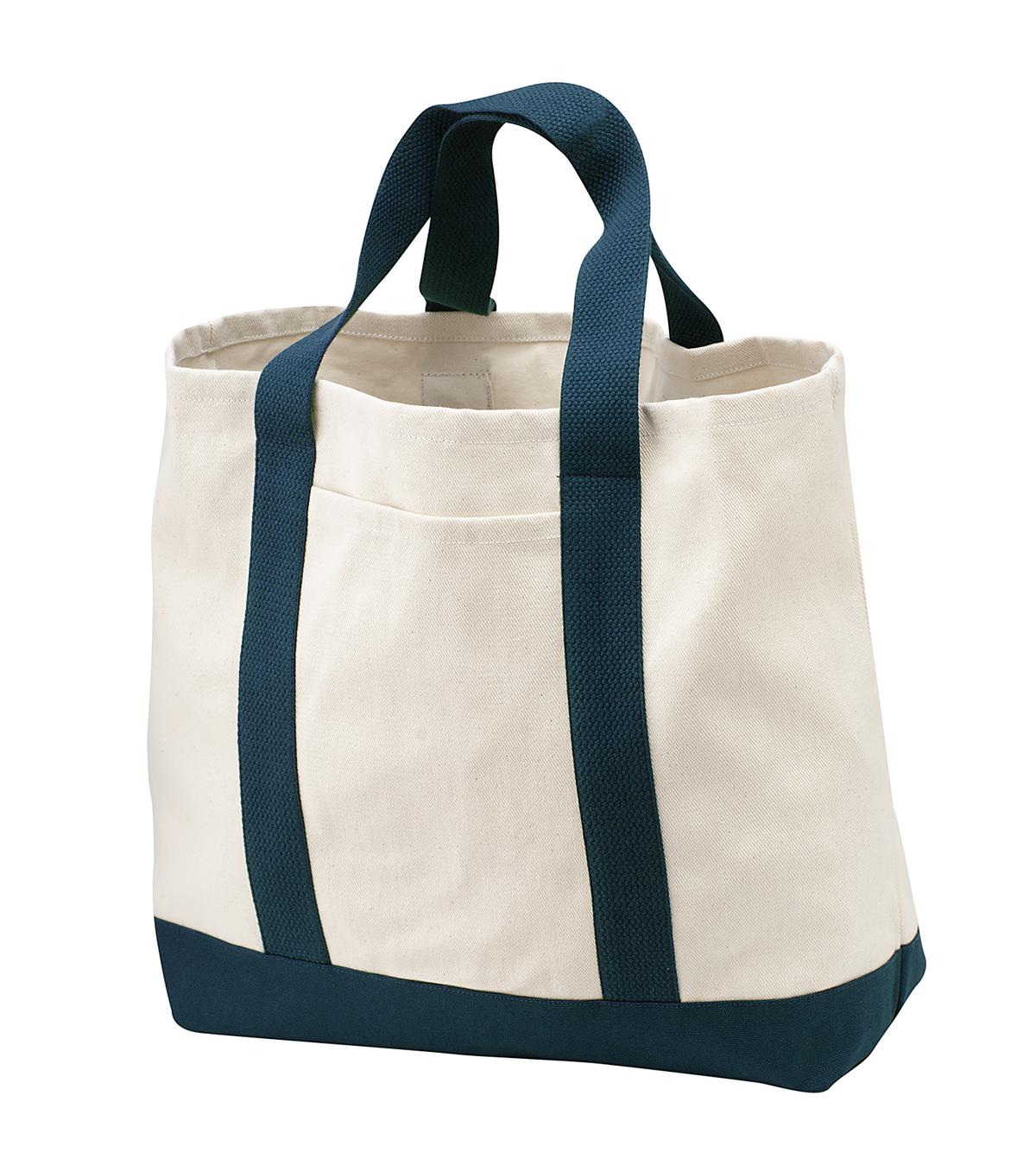 Port Authority - Ideal Twill Two-Tone Shopping Tote. B400 Unisex Accessories Bags & Backpacks