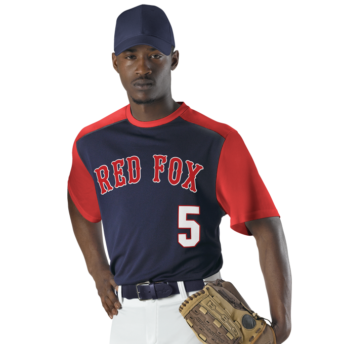 League Outfitters Custom Elite Sublimated- Sublimated Crew Neck Short Sleeve Team Baseball Jerseys