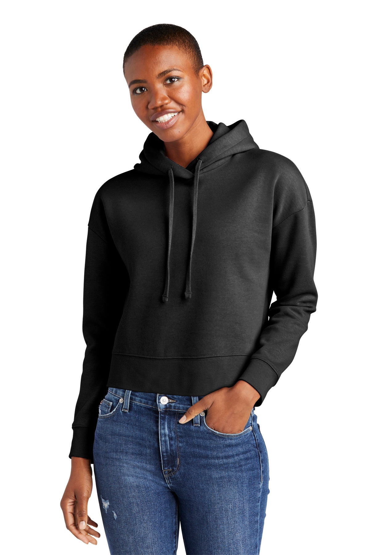 District Women's V.I.T. Fleece Hoodie DT6101 Womens Apparel Sweatshirts & Fleece