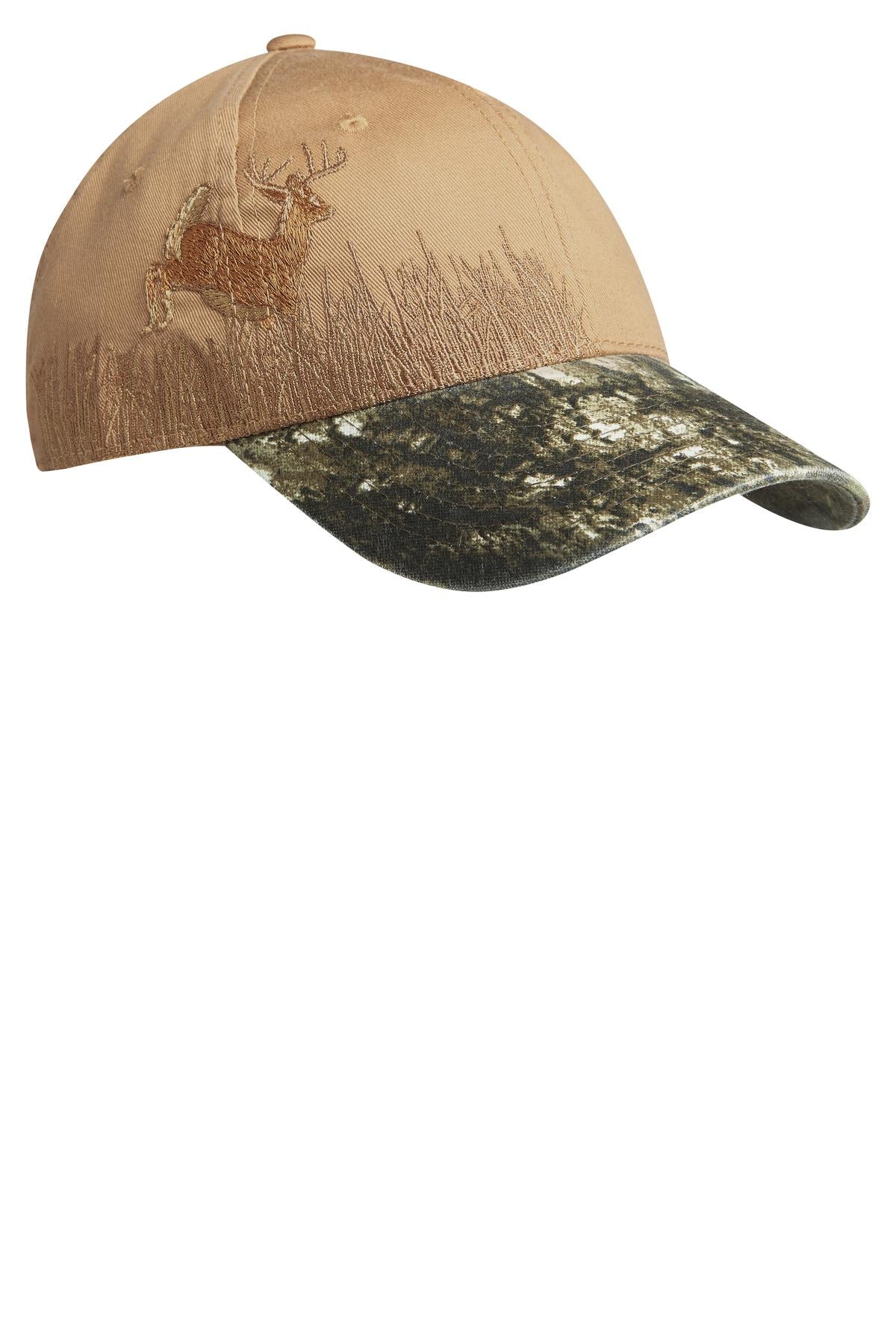 Port Authority Embroidered Camouflage Cap Unisex Accessories Hats & Caps