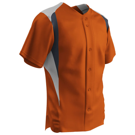Champro Bull Pen Men's Full Button Baseball Jersey Baseball Jerseys Adult