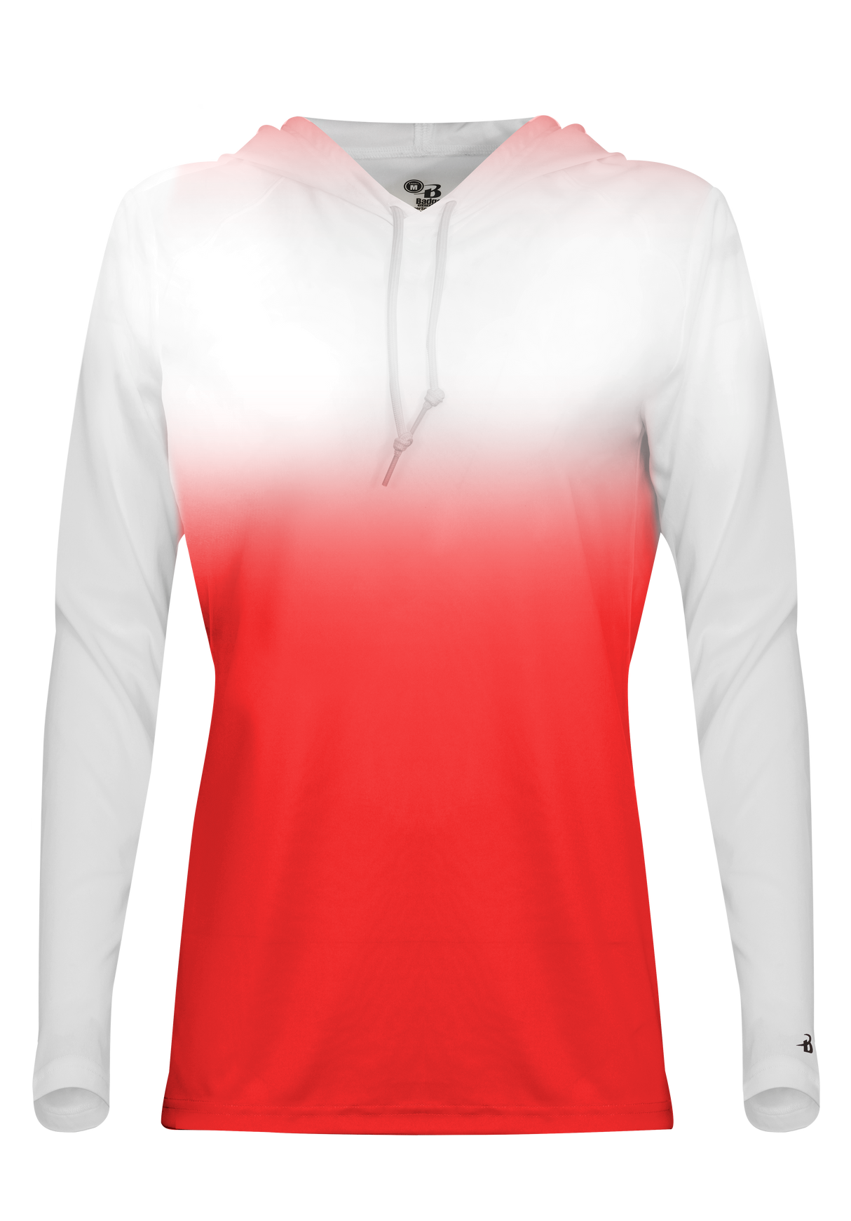 Badger Women's 4208 Ombre Hooded Tee Womens Apparel Shirts & Tops