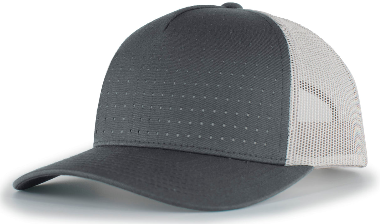 Pacific Headwear Perforated 5-Panel Trucker Snapback Cap Unisex Accessories Hats & Caps
