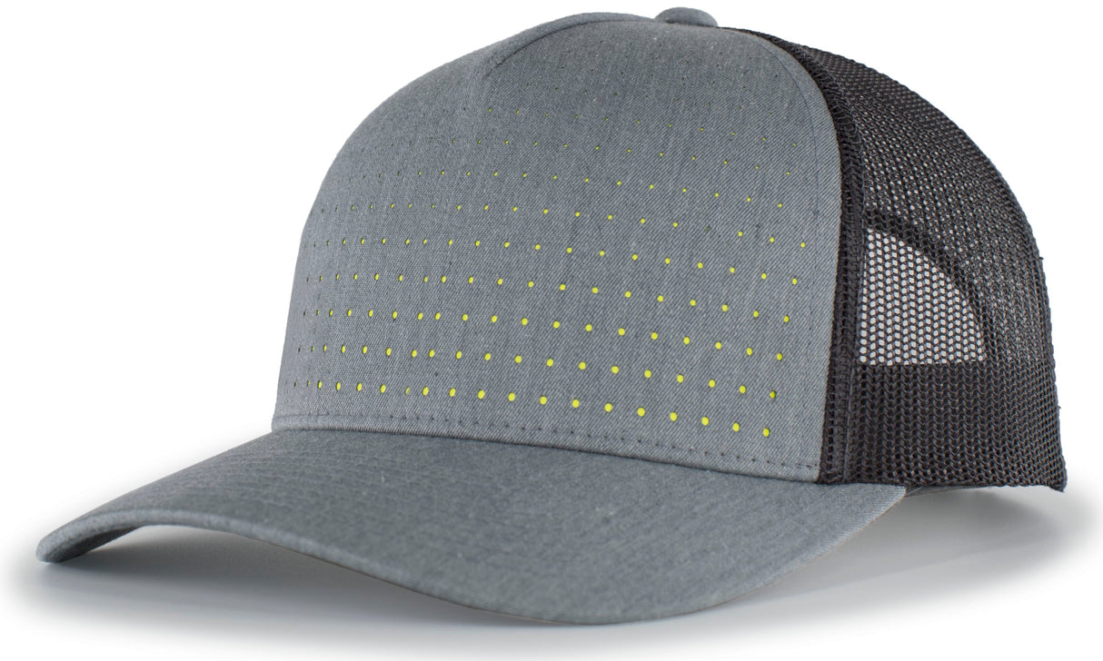 Pacific Headwear Perforated 5-Panel Trucker Snapback Cap Unisex Accessories Hats & Caps