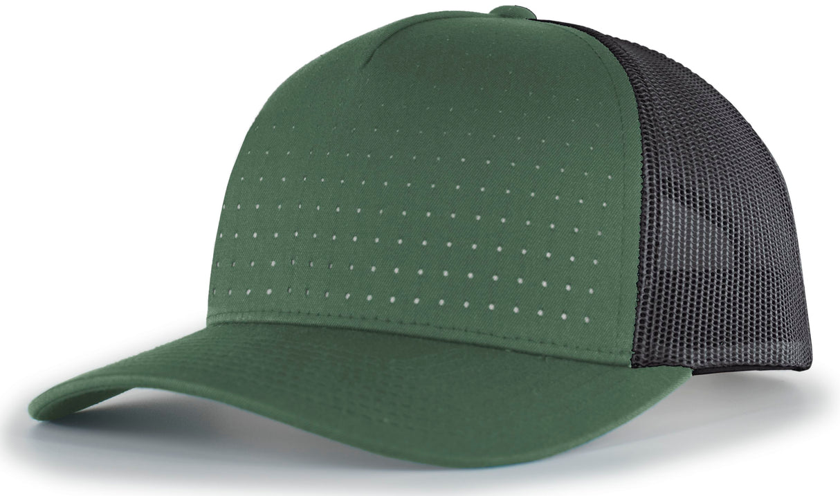 Pacific Headwear Perforated 5-Panel Trucker Snapback Cap Unisex Accessories Hats & Caps