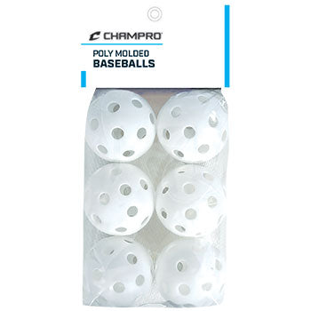 Champro 9" Plastic Ball-6 Pack Baseball Baseballs All