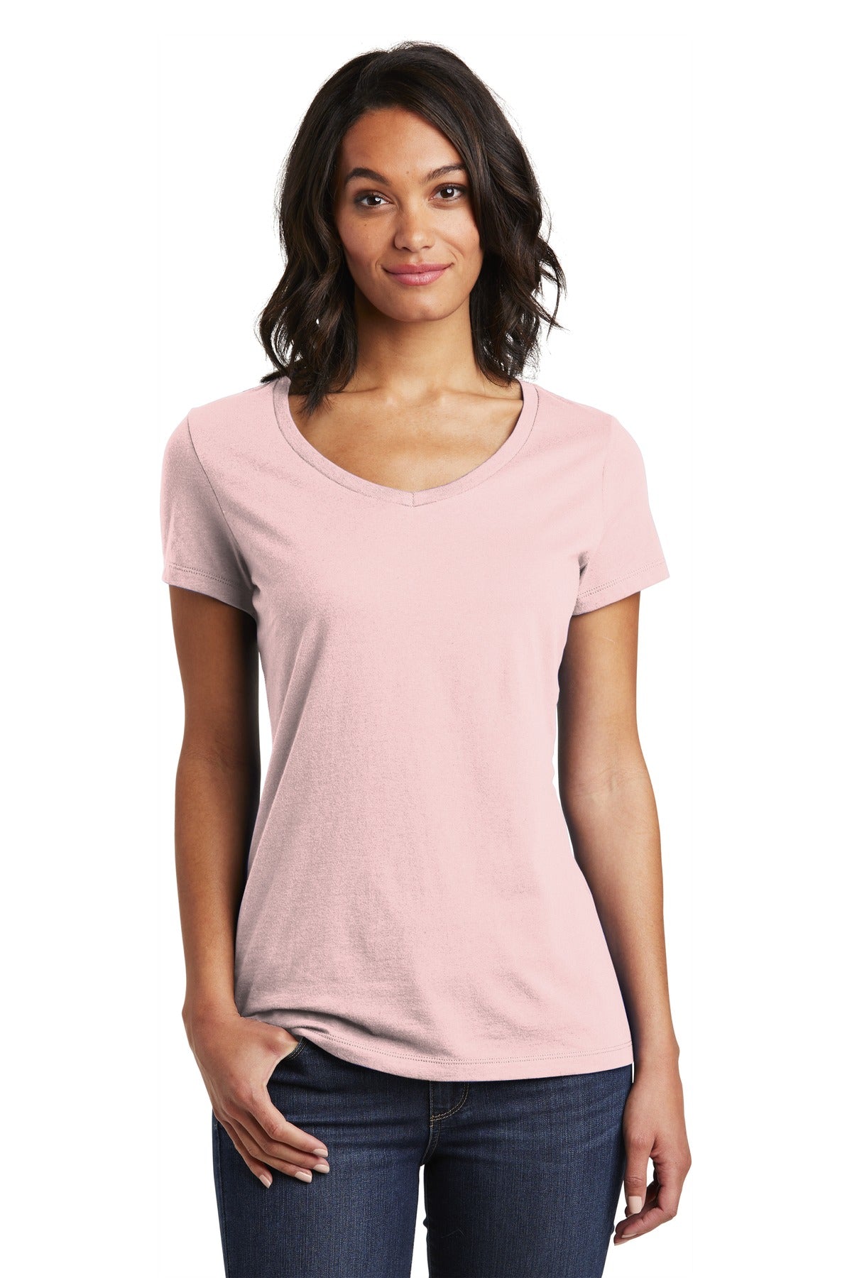 District Women's Very Important Tee V-Neck. DT6503 Womens Apparel Shirts & Tops