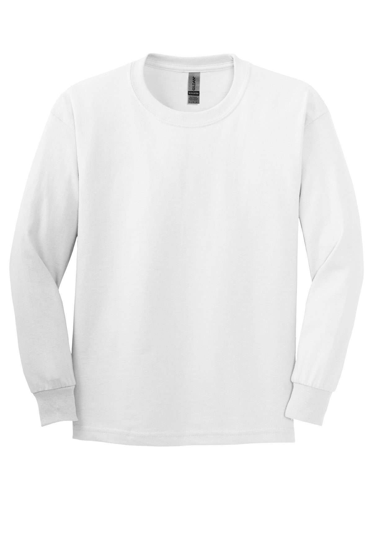 Gildan Youth Ultra Cotton Long Sleeve T-Shirt. 2400B Youth Apparel Shirts & Tops