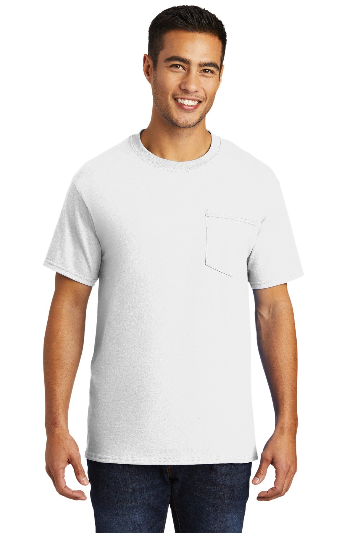 Port & Company Men's Tall Essential Pocket Tee Mens Apparel Shirts & Tops