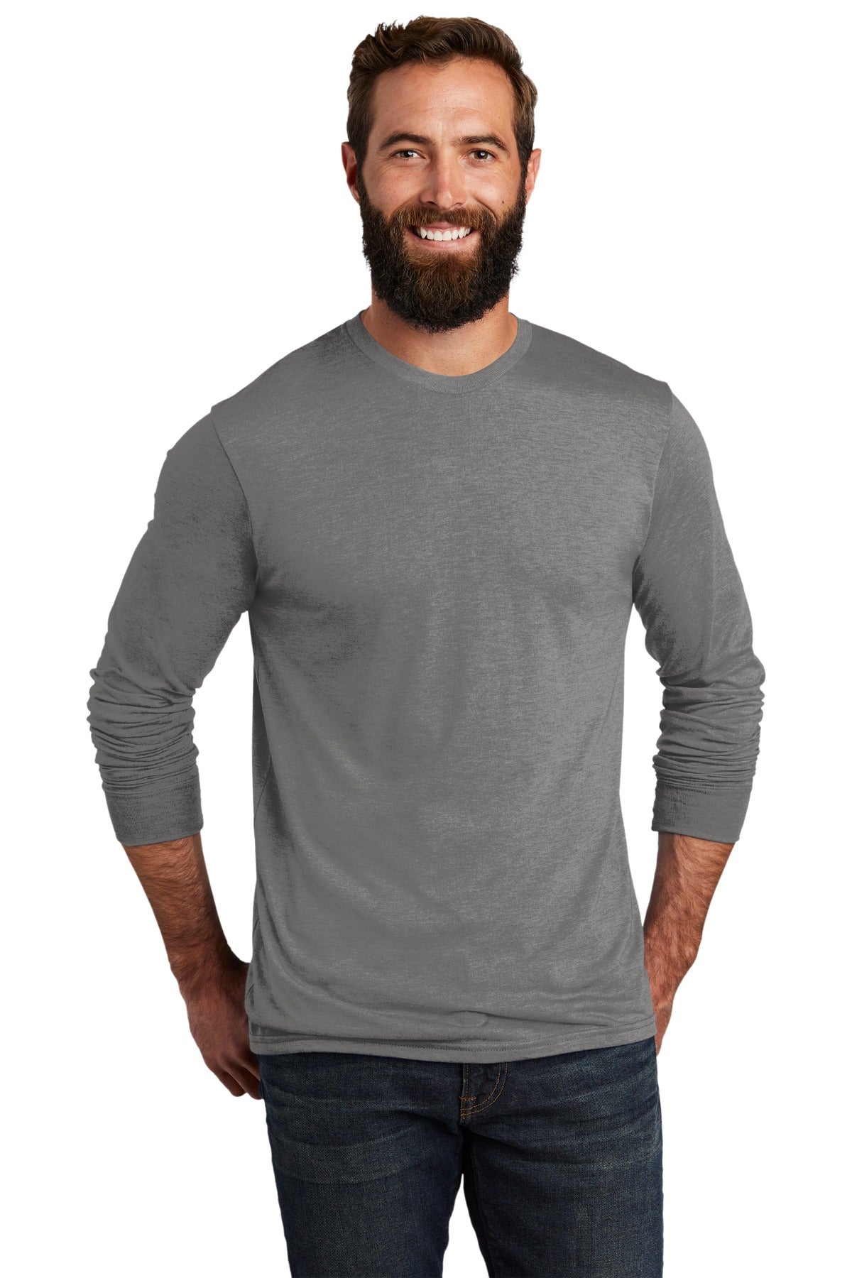 Allmade Men's Tri-Blend Long Sleeve Tee AL6004 Mens Apparel Shirts & Tops