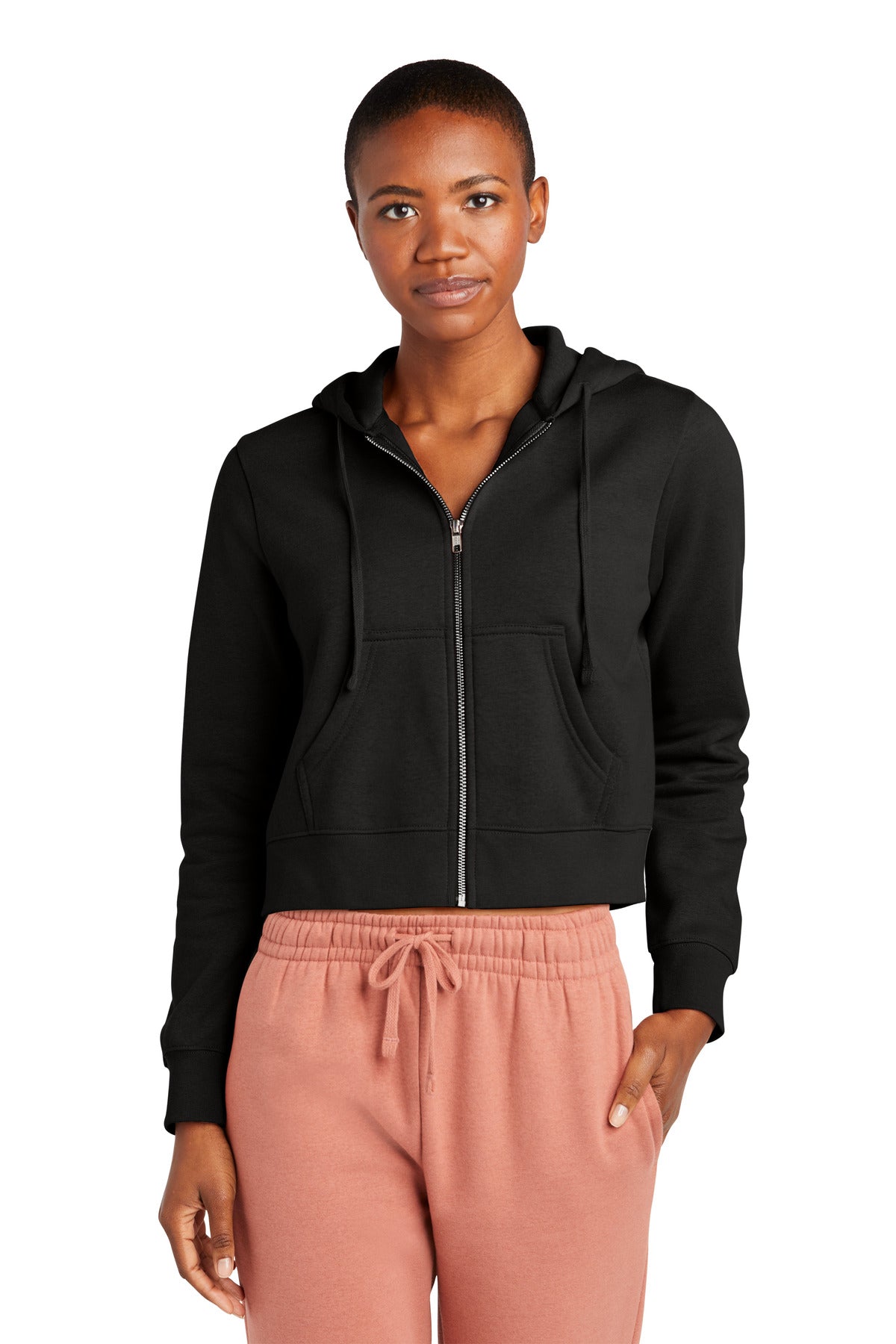 District Women's V.I.T. Fleece Full-Zip Hoodie DT6103 Womens Apparel Sweatshirts & Fleece