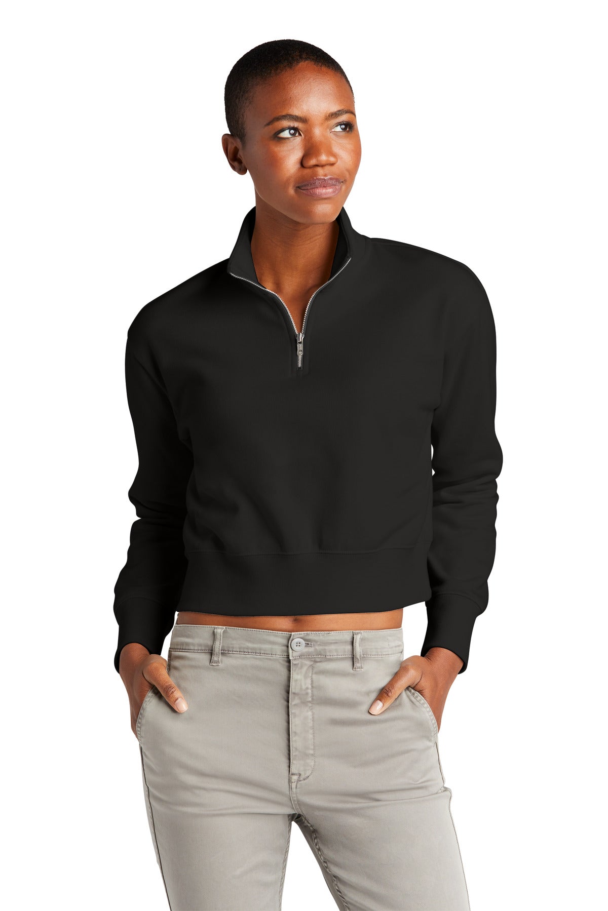 District Women's V.I.T. Fleece 1/2-Zip DT6111 Womens Apparel Sweatshirts & Fleece