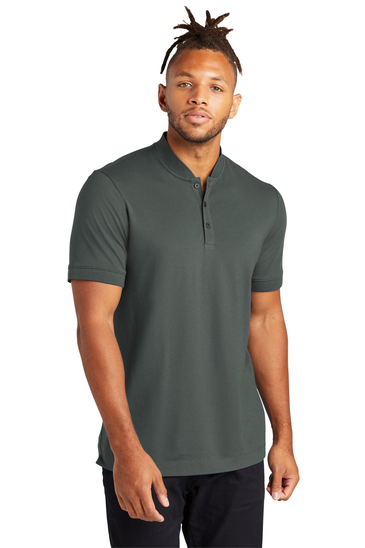 MERCER+METTLE Men's Stretch Pique Henley MM1008 Mens Apparel Shirts & Tops