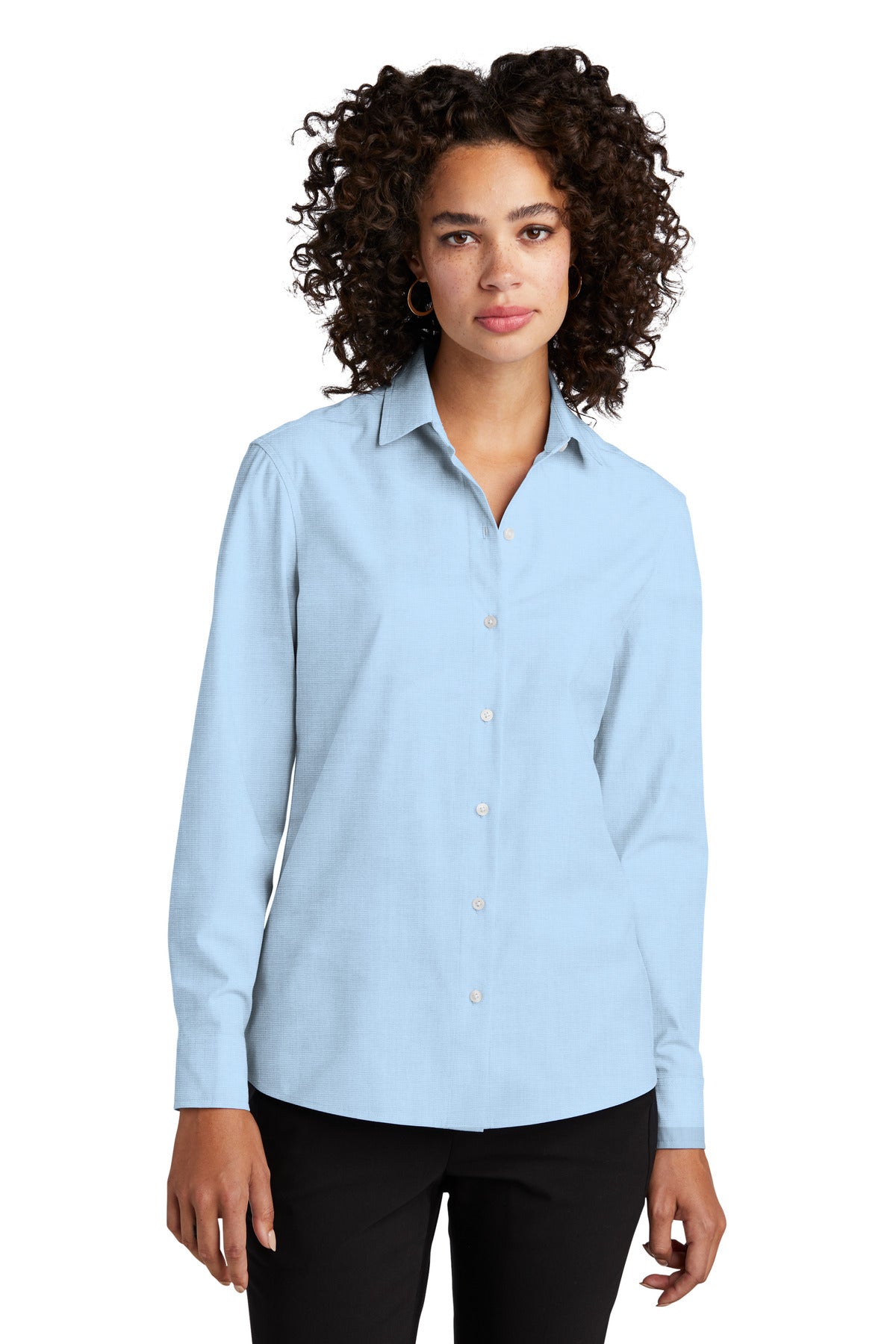MERCER+METTLE Women's Long Sleeve Stretch Woven Shirt MM2001 Womens Apparel Shirts & Tops