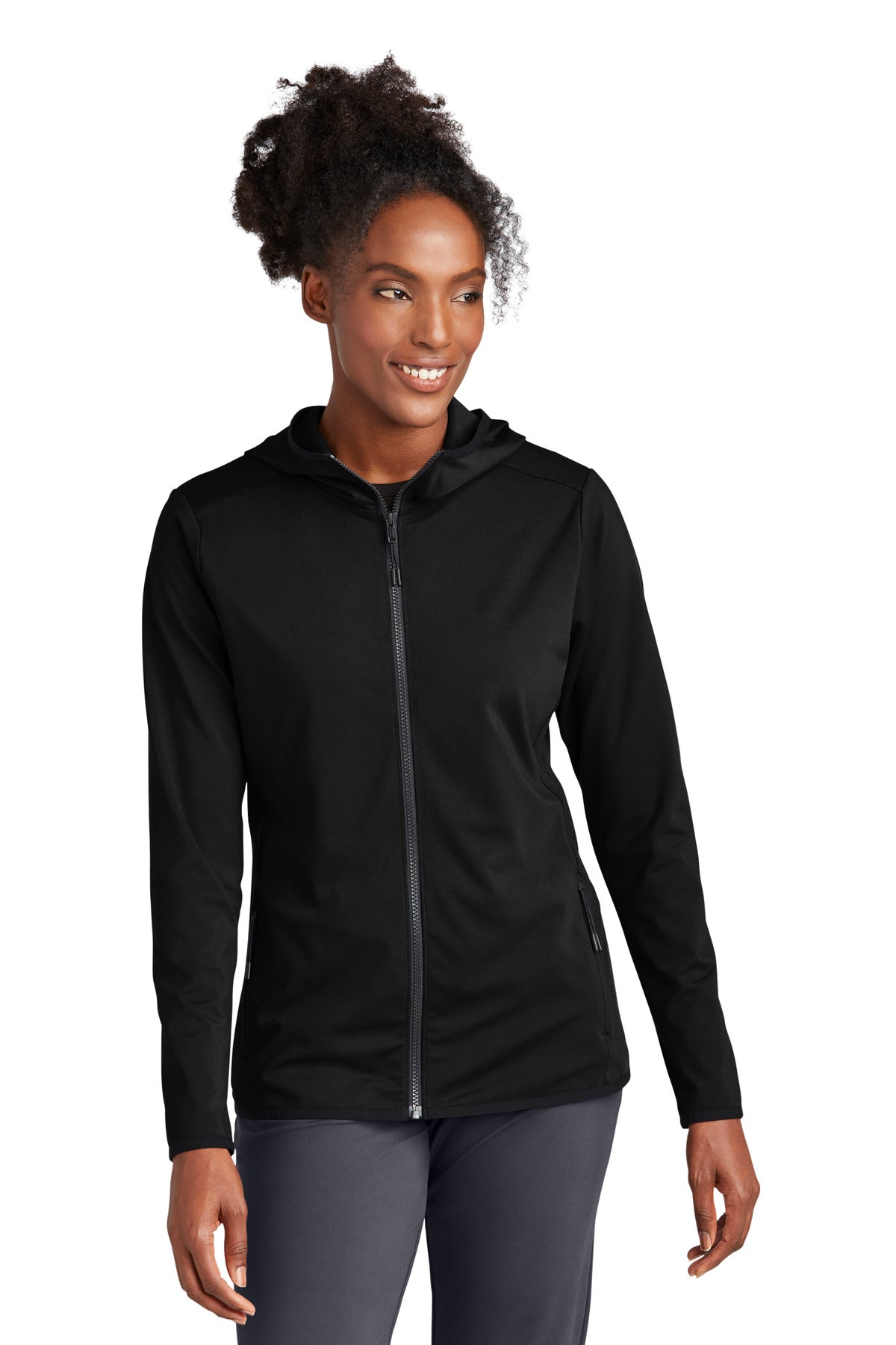 Sport-Tek Women's Circuit Hooded Full-Zip. LST870 Womens Apparel Jackets & Vests